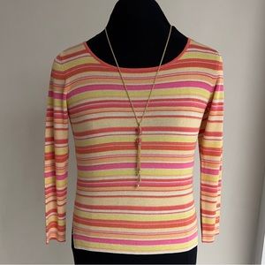 Milti Color Stripes Knit Sweater NWOT